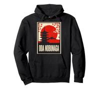 Oda Nobunaga Samurai Signore della Guerra Giappone Tramonto Felpa con Cappuccio