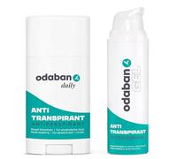 ODABAN Set antitraspirante | deodorante stick + gel contro la sudorazione | anti-sudore | mezzi anti-sudore | contro la forte sudorazione | deodorante con alluminio per mani testa sudore ascellare |