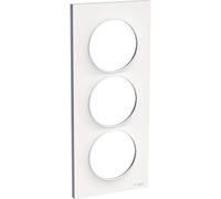 Odace Styl, Placca bianca a 3 posti verticali, interasse 57 mm