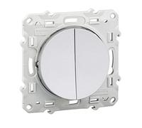 Odace Va-Et-Vient + pulsante in alluminio 10 A - Interruttore Nf