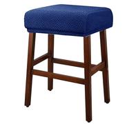 Odaima 1/2/4 pezzi Copri Pouf Rettangolare Fodere per Sgabelli Elasticizzato, Coprisedile da Bar per Panche Copertura Elastica per Sgabello da Pianoforte(Blu navy,1PC)