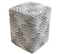 Odaima Copri/Fodera per Pouf Poggiapiedi Quadrato 50x50/40x40/60x60/80x80/100x100cm Elasticizzato Jacquard Copertura Dell'Ottomano con Fondo Elastico Copri Sgabello Protettore(Color11,55x55x45cm)