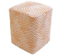 Odaima Copri/Fodera per Pouf Poggiapiedi Quadrato 50x50/40x40/60x60/80x80/100x100cm Elasticizzato Jacquard Copertura Dell'Ottomano con Fondo Elastico Copri Sgabello Protettore(Color17,80x80x45cm)