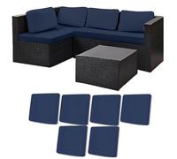 Odaima Copriseduta Divano Elasticizzato 1/2/3/4/6/8/12/14 Pezzi - Fodere Universali per Divani Interni ed Esterni, Copricuscini per Patio, Lavabile Protezione per Mobili(Blu navy,6pcs)