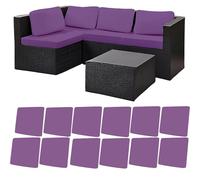 Odaima Copriseduta Divano Elasticizzato 1/2/3/4/6/8/12/14 Pezzi - Fodere Universali per Divani Interni ed Esterni, Copricuscini per Patio, Lavabile Protezione per Mobili(Purple,12pcs)