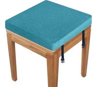 Odaima Cuscini Quadrato per Sgabello 30/40/45/50 cm Cuscino per Sedie Memory foam Spessore 3/5/8/10cm Rimovibile Lavable,per Sedie da Pranzo, Ufficio, Cucina(Lago Blu,40x40x8cm)