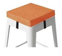 Odaima Cuscini Quadrato per Sgabello da Bar 30/40/45/50 cm Cuscino per Sedie da Cucina da Pranzo da Ufficio,Spessore 3/5/8cm,per Sgabelli Giardino，Interni,Casa,Soggiorno(Arancia,35x35x5cm)