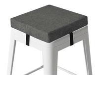 Odaima Cuscini Quadrato per Sgabello da Bar 30/40/45/50 cm Cuscino per Sedie da Cucina da Pranzo da Ufficio,Spessore 3/5/8cm,per Sgabelli Giardino，Interni,Casa,Soggiorno(Grigio scuro,35x35x5cm)