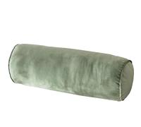Odaima Cuscino Cilindrico Cervicale 50x17cm Cuscino Supporto Ergonomico per Collo Gambe e Schiena, Letto e Divano,con Lavabile Velluto Copertura(Verde chiaro)