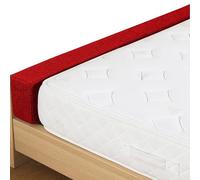 Odaima Riempitivo Per Materassi 90/120/150/160/180cm, Letto Gap Filler Cuscino, Connettore Per Letto Doppio/Materasso, Per Riempire Lo Spazio Tra La Testiera E Il Materasso(Rosso,100x10x10cm)