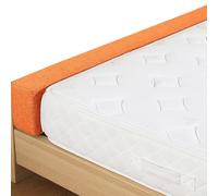 Odaima Riempitivo Per Materassi 90/120/150/160/180cm, Letto Gap Filler Cuscino, Connettore Per Letto Doppio/Materasso, Per Riempire Lo Spazio Tra La Testiera E Il Materasso(Arancia,120x5x10cm)