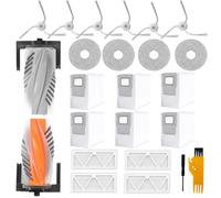 Odashen Kit di accessori di ricambio per aspirapolvere DJI ROMO S, ROMO A, ROMO P, 1 paio di spazzole principali, 6 spazzole laterali, 4 filtri HEPA, 4 panni per mocio, 6 sacchetti per la polvere, 2