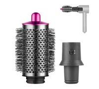 Odashen Spazzola volumizzante rotonda grande per Dyson Airwrap spazzola rotonda più grande per asciugacapelli Dyson, con adattatore per convertire asciugacapelli in styler