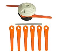 Odashen Testina per decespugliatore PolyCut 6-2 4006-710-2137 con 6 lame e asta di montaggio, compatibile con decespugliatore Stihl FS38 FS40 FS45 FS50 FSA60 FSA86, sistema di taglio a doppia lama