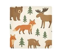 ODAWA Animals Bears Deer Trees Panno autoadesivo antigraffio Lens Camera Wrap, protezione per obiettivo per fotocamera 45 x 45 cm