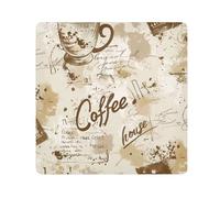 ODAWA Anti-graffio Lens Wrapping Coffee House Vintage Francobolli Autoadesivi Panno 35,1 x 35,1 cm Anti Graffio Attrezzature Wrap Storage Pouch