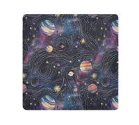 ODAWA Anti-graffio Obiettivo Della Macchina Fotografica Wrap Galaxy Navy Panni Autoadesivi 35,1 x 35,1 cm Borsa Cosmetica Portatile per Viaggi