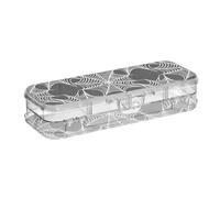 ODAWA Astuccio per bambini con ragnatele bianche, scatole di plastica per pastelli, per viaggi, 21,1 cm di lunghezza x 7,6 cm di larghezza x 4,8 cm di altezza