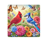 ODAWA Birds Bloom - Pellicola autoadesiva antigraffio per obiettivo della fotocamera, 55,1 x 55,1 cm, per dispositivi elettronici