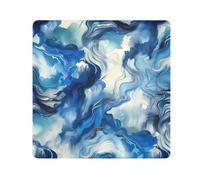 ODAWA Blu Acquerello Panno Autoadesivo 21.7X21.7 Pollici Magia Flessibile Pieghevole Self-Stick Makeup Bag Leggero Pieghevole Wrapper per Accessori Fotocamera