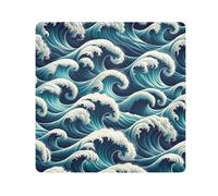 ODAWA Borsa cosmetica autoadesiva del tessuto a 21,7 pollici, borsa di trucco piana aperta di disposizione delle onde, involucri autoadesivi per elettronica