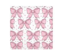 ODAWA Borsa cosmetica con grazioso fiocco rosa, autoadesiva, 45 x 45 cm, per fotocamera, obiettivo, computer portatile