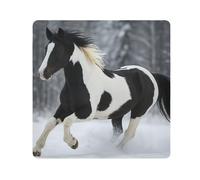 ODAWA Borsa cosmetica portatile autoadesiva in panno bianco nero per lenti della macchina fotografica per viaggiare 55,1 x 55,1 cm