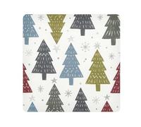 ODAWA Borsa magica per trucchi, con alberi di Natale, in tessuto, autoadesiva, per elettronica, 55 x 55 cm
