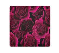 ODAWA Borsa magica pieghevole da 55 cm, con rose rosse profonde aperte, con panno magico facile da riporre per fotocamera