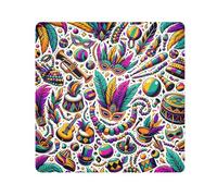 ODAWA Borsa per fotocamera in tessuto, 45 cm, per carnevale e martedì grasso, colorata, per trucchi, involucro autoadesivo per elettronica