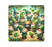 ODAWA Borsa per il trucco autoadesiva da 55 cm, motivo: gnomi di San Patrizio, organizer da viaggio, borsa per lenti lavabile per fotocamera, laptop, cosmetici