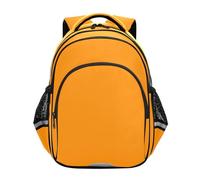 ODAWA Borsa per libri per la scuola arancione scuro riflettente zaino con fischietto di sicurezza fibbia per bambini dai 3 agli 8 anni