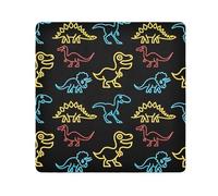 ODAWA Borsa protettiva per fotocamera, da 13,8 pollici, con dinosauri al neon colorati, in panno magico, per fotocamera, tablet, laptop