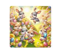 ODAWA Carino Conigli Giallo Panno Autoadesivo 35 x 35 cm Panno Autoadesivo Pellicola Protettiva Avvolgitore Leggero Pieghevole per Accessori Fotocamera