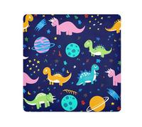 ODAWA Colorati dinosauri Spazio Pianeti Panno Autoadesivo Magico Flessibile Pieghevole Self-Stick Makeup Bag Wrap Protezione per Fotocamera e Obiettivo 45 x 45 cm