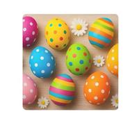 ODAWA Colorful Easter Eggs Daisy Pellicola protettiva autoadesiva per fotocamera, custodia lavabile per fotocamera, laptop, cosmetici, 55,1 x 55,1 cm