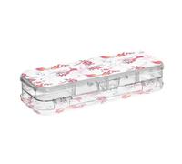 ODAWA Contenitore in plastica per penne e pennarelli a forma di elicottero, con coperchio a scatto, 21,1 x 7,6 x 4,8 cm (lunghezza x larghezza x altezza)