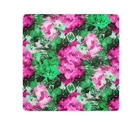 ODAWA Custodia protettiva per fotocamera con rose ad acquerello, in panno autoadesivo, 35 x 35 cm, borsa cosmetica portatile per viaggi