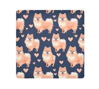 ODAWA Custodia protettiva per fotocamera, motivo floreale, viola, con panni autoadesivi, 35 x 35 cm, leggera, pieghevole, per accessori per fotocamera, Carino cani cuori, 21.7x21.7in, Carino Cani Cu