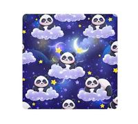 ODAWA Custodia protettiva pieghevole con panda che dorme nuvole che dormono con panni autoadesivi 45 x 45 cm, borsa cosmetica portatile per viaggi