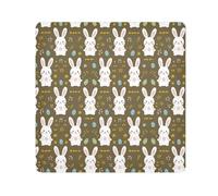 ODAWA Cute Bunny Brown panno autoadesivo 51,7 x 21,7 pollici cosmetico sacchetto magico panno antigraffio attrezzature Wrap Storage Pouch