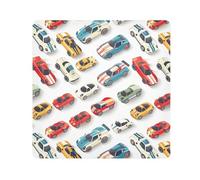 ODAWA Cute Cartoon Cars 55,1 x 55,1 cm panno autoadesivo pellicola protettiva fotocamera Wrap, lavabile Lens Pouch per fotocamera, laptop, cosmetici