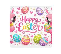 ODAWA Cute Flamingos Easter Eggs Panno autoadesivo Lens Protector Wrapper, protezione lente per fotocamera 55,1 x 55,1 cm