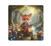 ODAWA Cute Fox Guitar Forest, pellicola protettiva autoadesiva per fotocamera, per elettronica, 55 x 55 cm