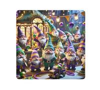 ODAWA Divertente Gnomi Mardi Gras Panno Autoadesivo 55 x 55 cm Panno autoadesivo Pellicola Protettiva Avvolgitore Leggero Pieghevole per Accessori per Fotocamera