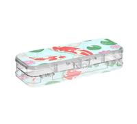 ODAWA Koi - Scatole trasparenti per ragazzi con giglio e giglio, con coperchio a chiusura ermetica, 21,1 x 7,6 x 4,8 cm (lunghezza x larghezza x altezza)