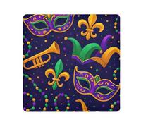 ODAWA Magic Cosmetic Pouch Carnevale Maschere Viola Panno Autoadesivo Protettivo Macchina Fotografica Wrapper Avvolgimento Autoadesivo per Elettronica 55,1 x 55,1 cm