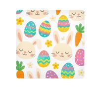 ODAWA Magic Cosmetic Pouch Colorful Easter Eggs Carote Travel Makeup Bag Organizer, involucri autoadesivi per elettronica 55,1 x 55,1 cm