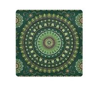 ODAWA Magic Cosmetics Pouch 13.8 In, Mandala verde autoadesivo panno protettivo fotocamera Wrapper, protezione lente per fotocamera