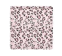 ODAWA Magic Cosmetics Pouch 55 cm, stampa leopardata beige aperto lay flat makeup bag panno leggero involucro per obiettivo fotocamera